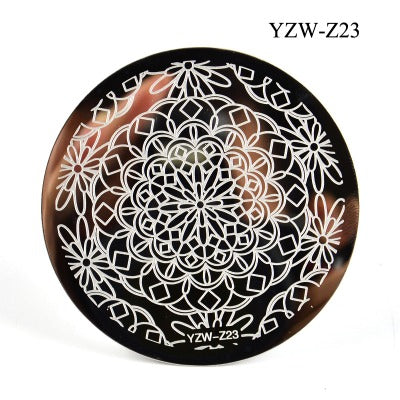 Nailart Stamping Schablone Rund YZW-Z23