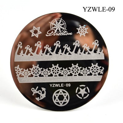 Gabarit rond pour nail art YZWLE-09