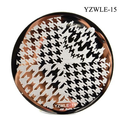 Nailart Stamping Schablone Rund YZWLE-15
