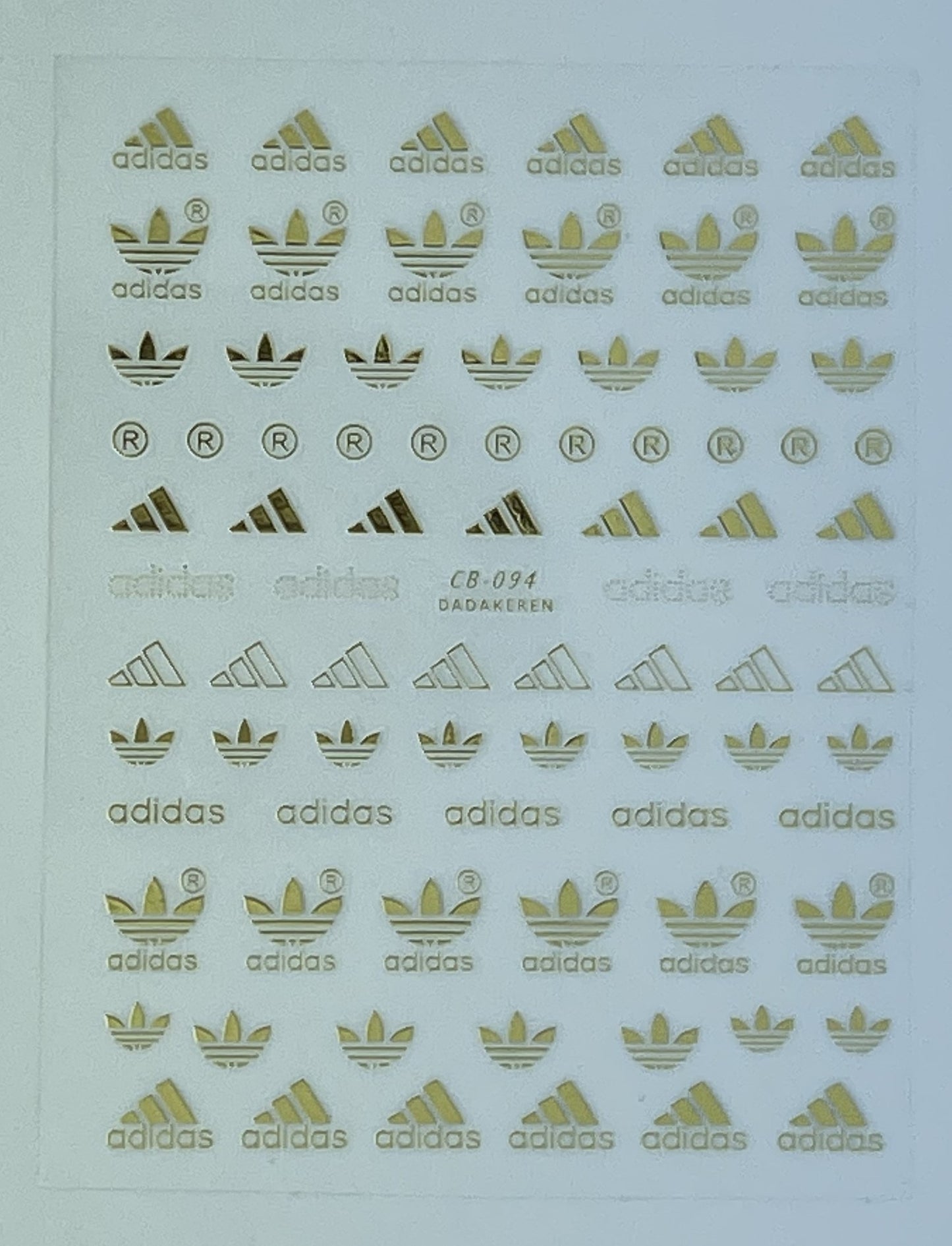 Sticker Adidas Gold CB-094