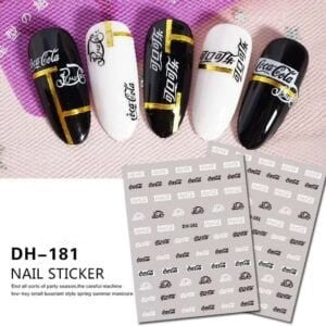 Sticker Coca Cola Black/White DH-181