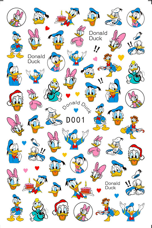 Sticker Donald + Daisy Duck D001