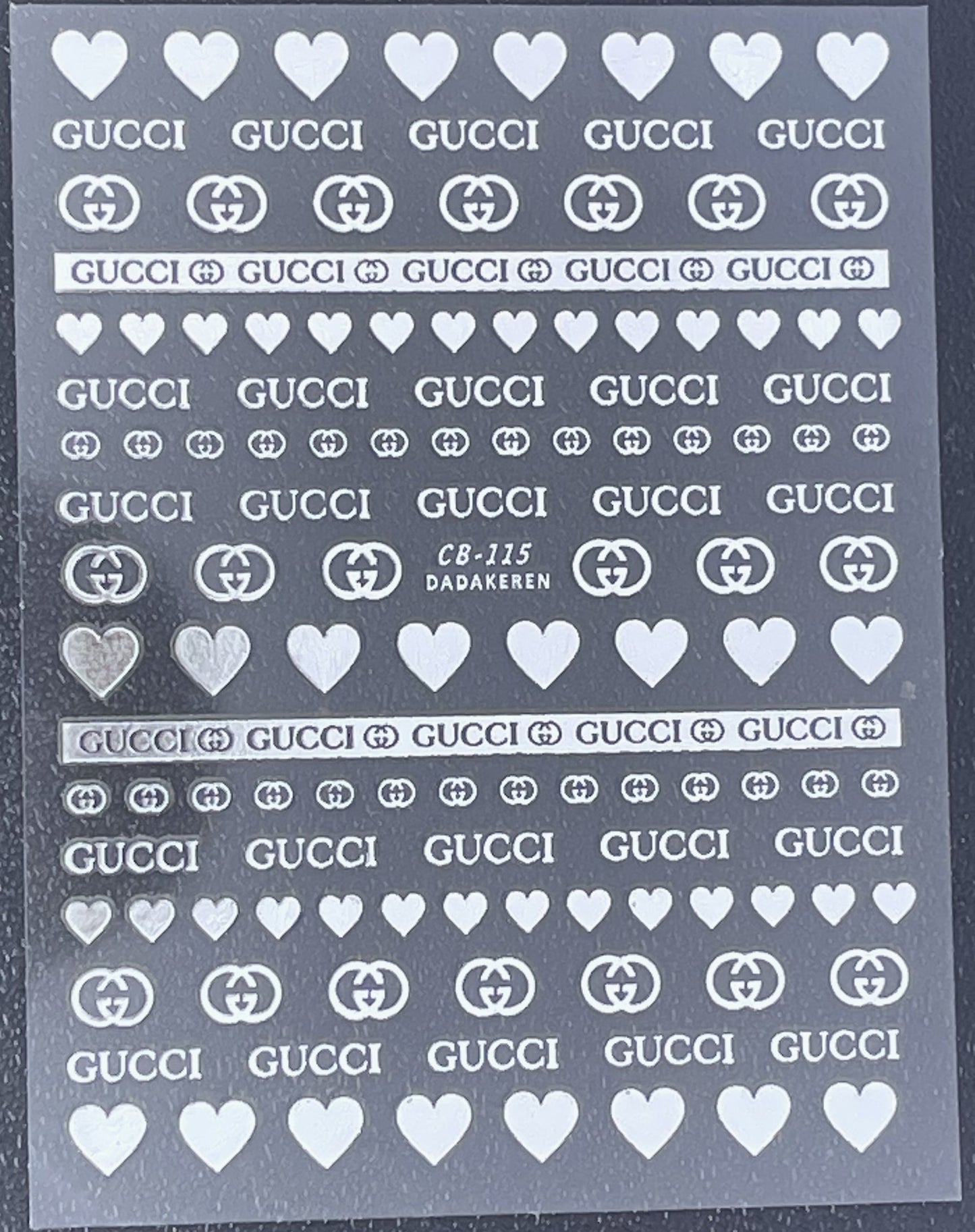 Sticker Gucci CB-115 weiss