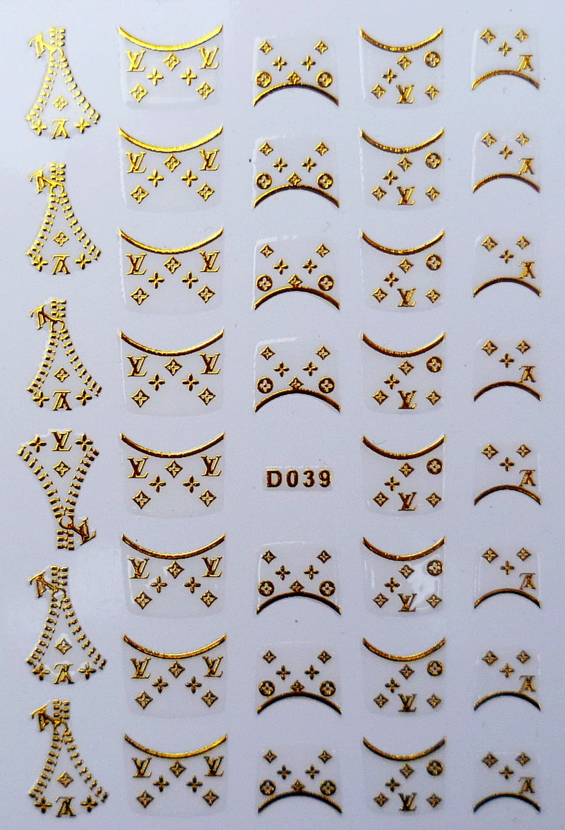 Sticker Louis Vuitton LV D039 gold