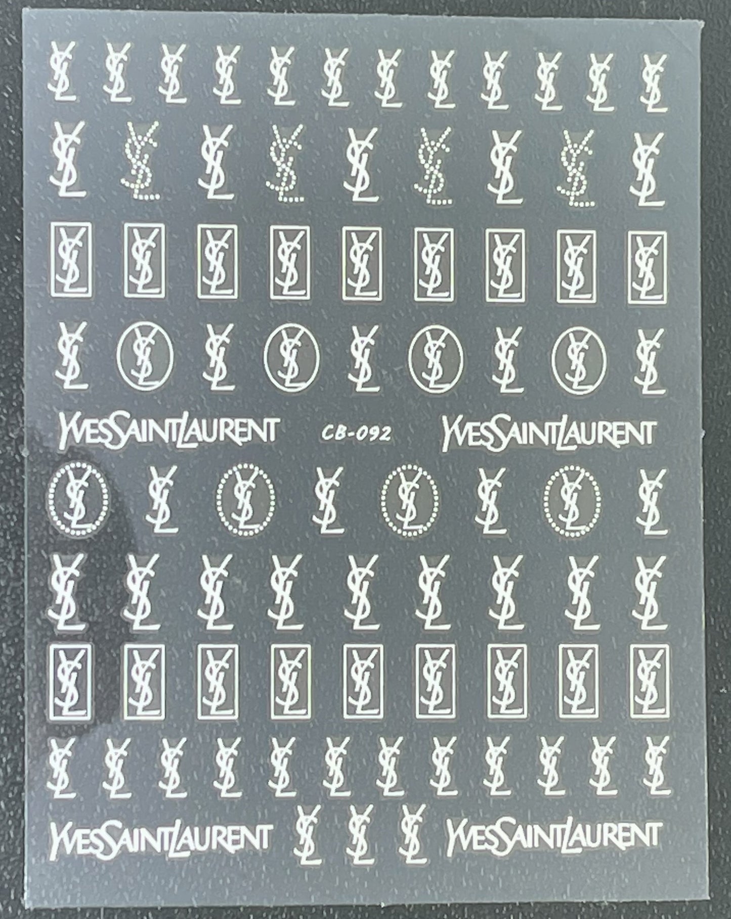 Sticker Yves Saint Laurent YSL CB-092 Weissgold