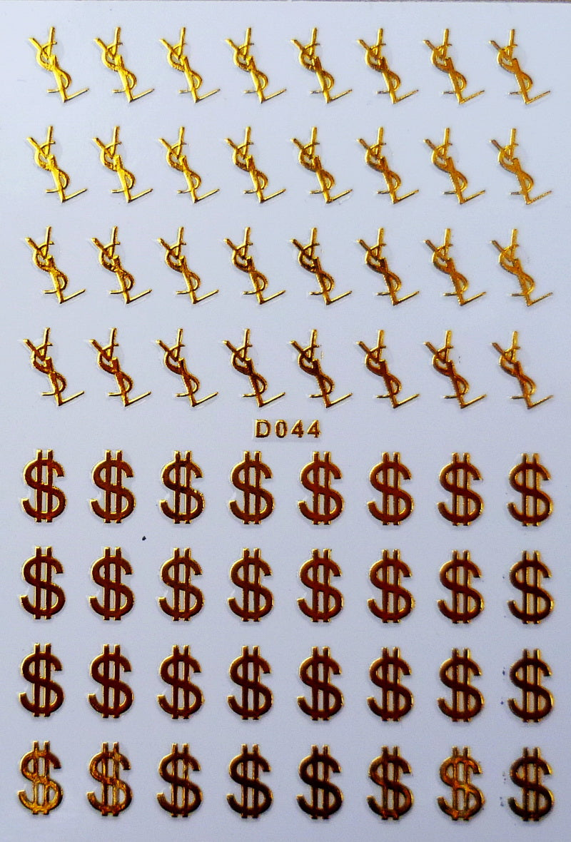 Sticker Yves Saint Laurent YSL $ D044 gold – Claire Beauty