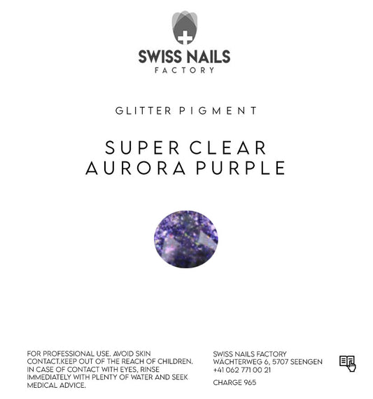 Super clear aurora snow flakes - Purple WF04
