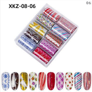 Kit de feuilles de transfert XKZ-08-06 avec 10 rouleaux