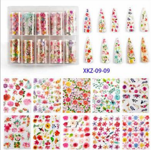 Kit de feuilles de transfert XKZ-09-09 avec 10 rouleaux