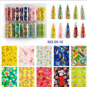 Kit de feuilles de transfert XKZ-09-10 avec 10 rouleaux