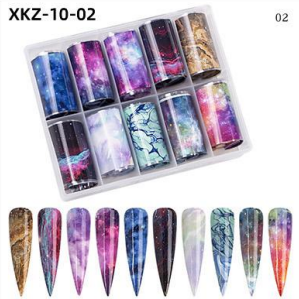 Kit de feuilles de transfert XKZ-10-02 avec 10 rouleaux