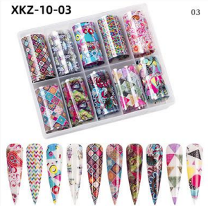 Kit de feuilles de transfert XKZ-10-03 avec 10 rouleaux