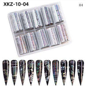 Kit de feuilles de transfert XKZ-10-04 avec 10 rouleaux